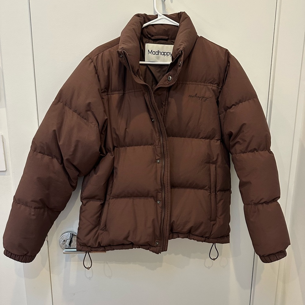 Chocolate Brown Madhappy Puffer